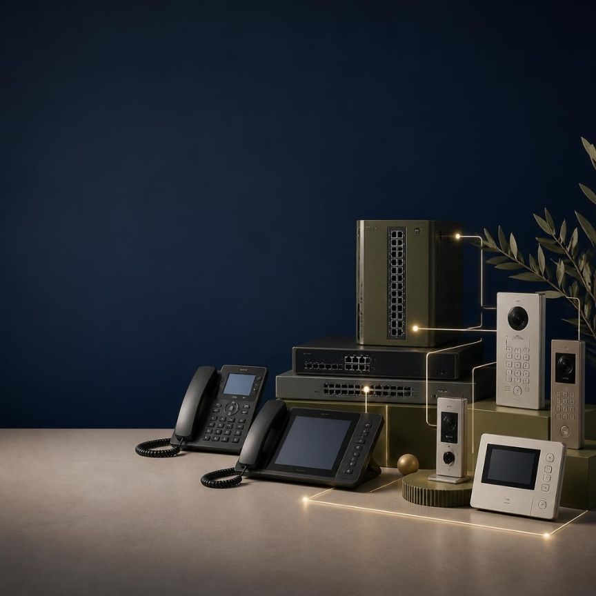 Telecom products including PABX intercom and voice systems